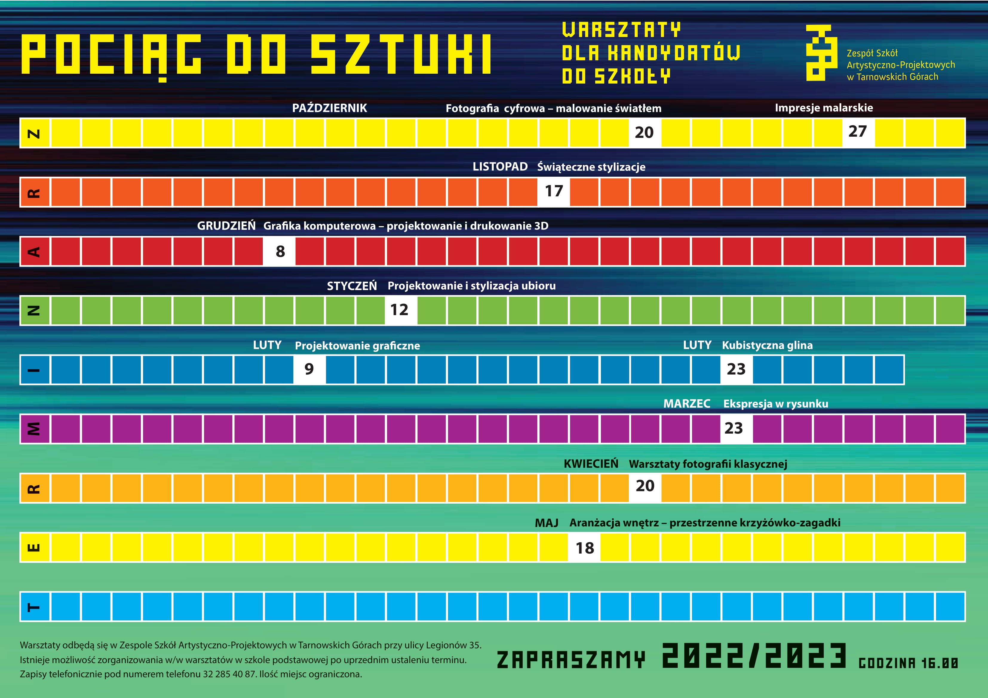 Pociąg do sztuki - warsztaty dla kandydatów do szkoły